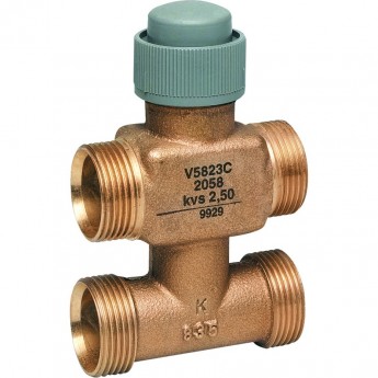 Клапан 3-ходовой HONEYWELL V5823C4021 с Т-образным байпасом Клапан 3-ходовой HONEYWELL V5823C4021 с Т-образным байпасом
