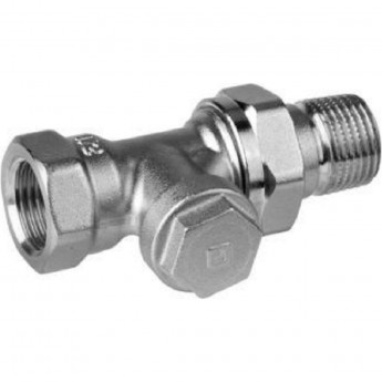 Вентиль для радиатора HONEYWELL HOME V2420D0015 1/2 прямой, нижний, никелированная бронза, конус, Kvs 1.45 Вентиль для радиатора HONEYWELL HOME V2420D0015 1/2 прямой, нижний, никелированная бронза, конус, Kvs 1.45